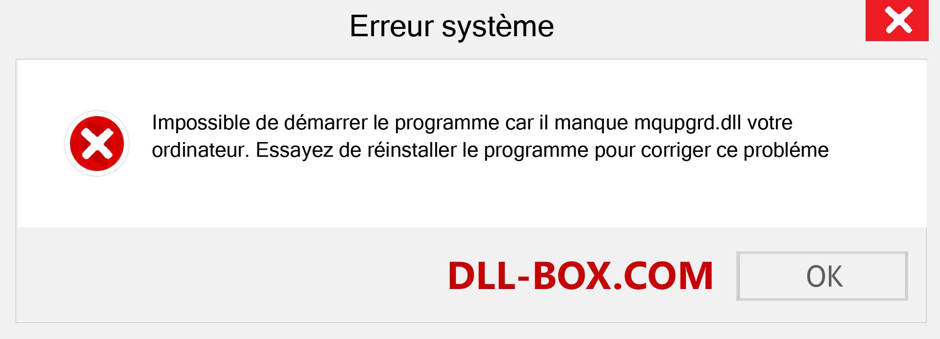 Le fichier mqupgrd.dll est manquant ?. Télécharger pour Windows 7, 8, 10 - Correction de l'erreur manquante mqupgrd dll sur Windows, photos, images